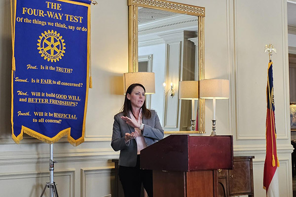 Jessica McKnight speaking