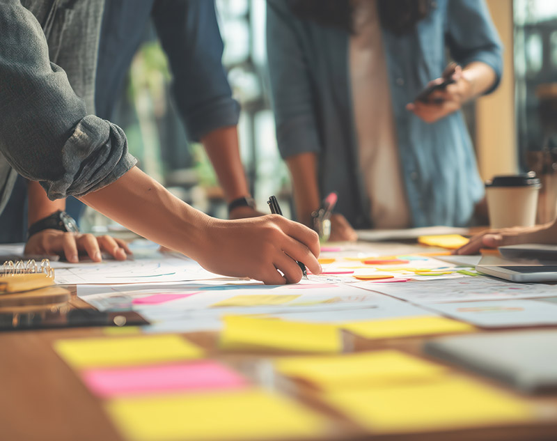 Business strategy session for strategic business reset