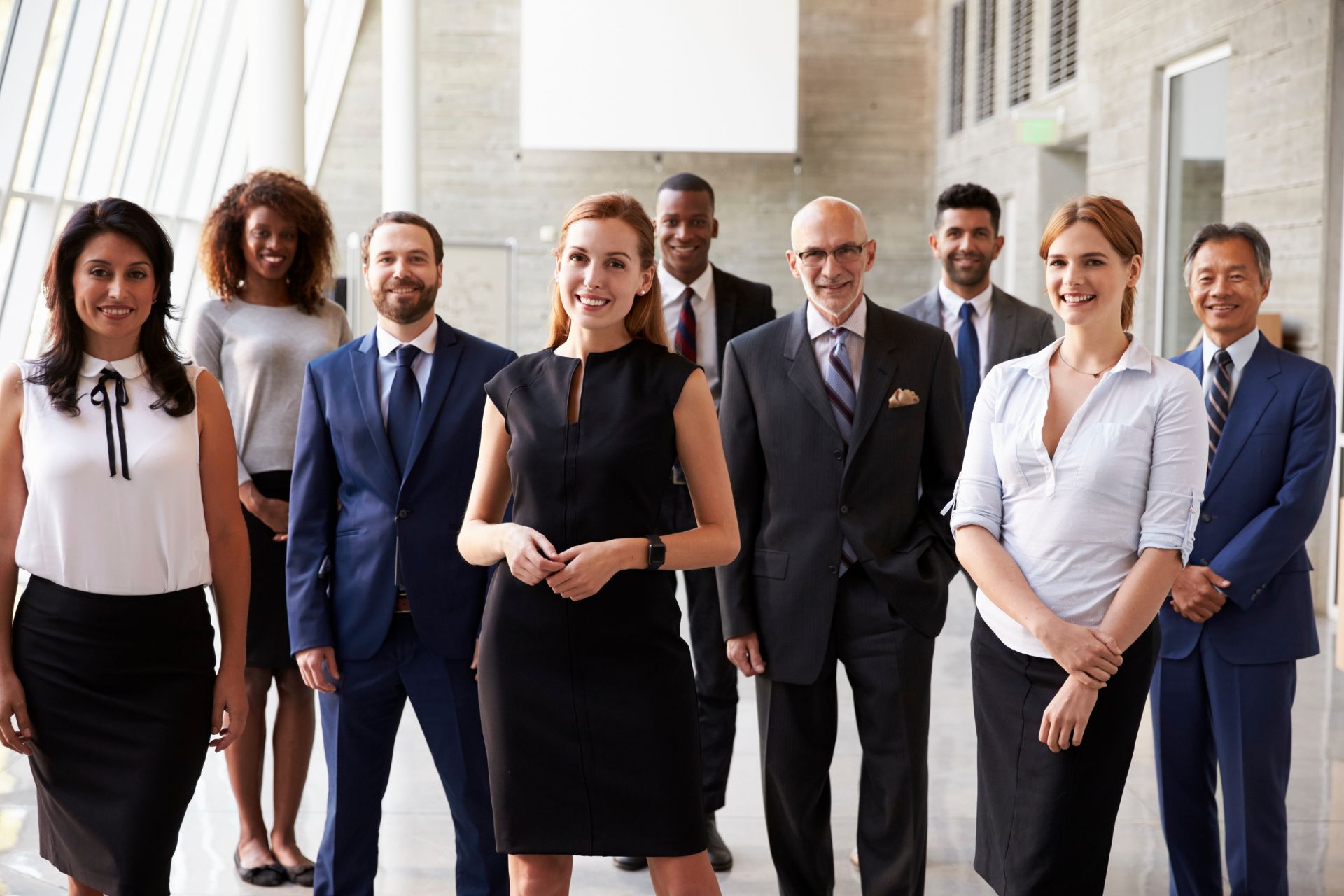 group photo of employees